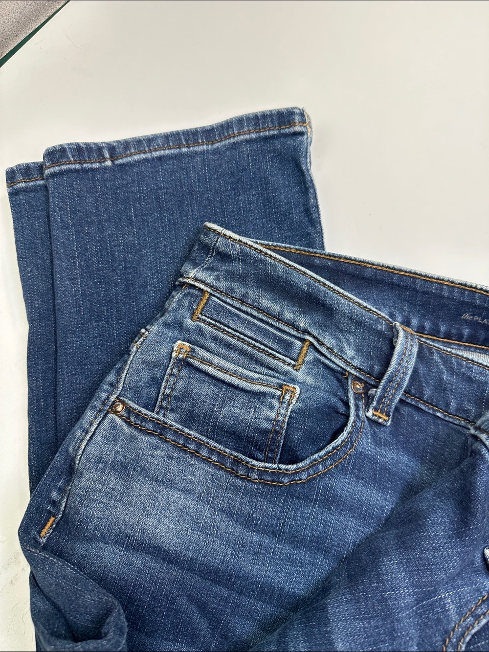 Chico's Platinum Boyfriend Jeans with Stretch, Medium Wash, Size 1.5 / 10